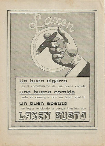 LAMINA BLANCO Y NEGRO 7515: Publicidad de Laxen Busto