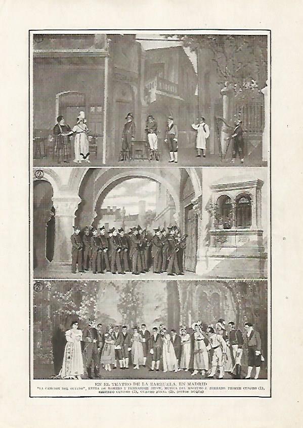 LAMINA BLANCO Y NEGRO 7521: Teatro de la Zarzuela en Madrid