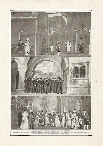 LAMINA BLANCO Y NEGRO 7521: Teatro de la Zarzuela en Madrid