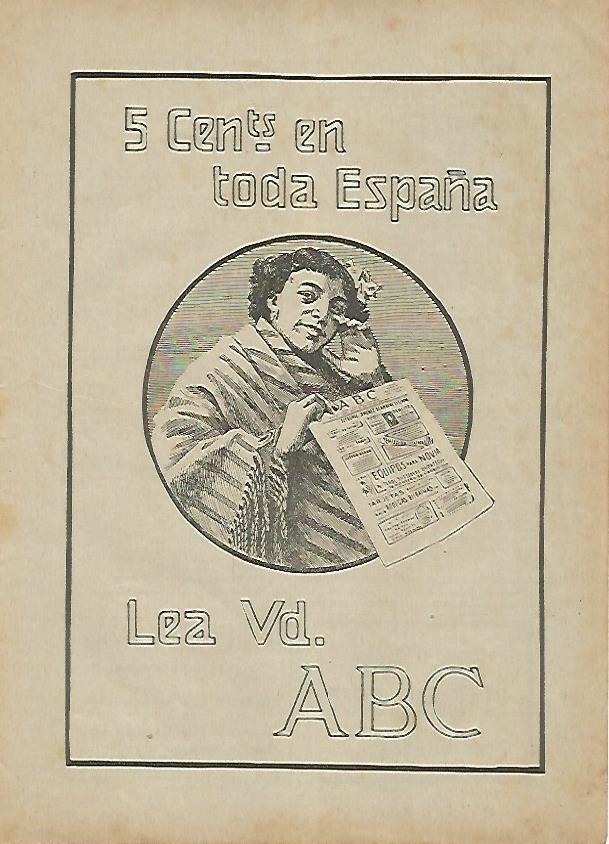LAMINA BLANCO Y NEGRO 7533: Publicidad del diario ABC