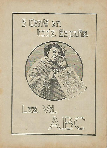 LAMINA BLANCO Y NEGRO 7533: Publicidad del diario ABC