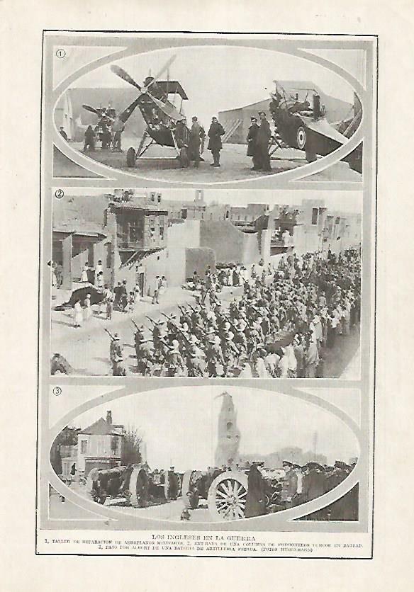 LAMINA BLANCO Y NEGRO 7547: Los ingleses en la Primera Guerra Mundial