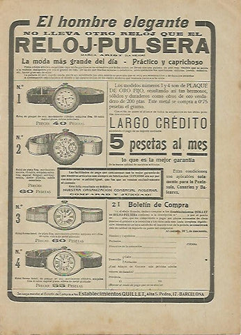 LAMINA BLANCO Y NEGRO 7552: Publicidad de Establecimientos Quillet de Barcelona