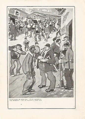 LAMINA BLANCO Y NEGRO 7557: Viñeta comica de Tito