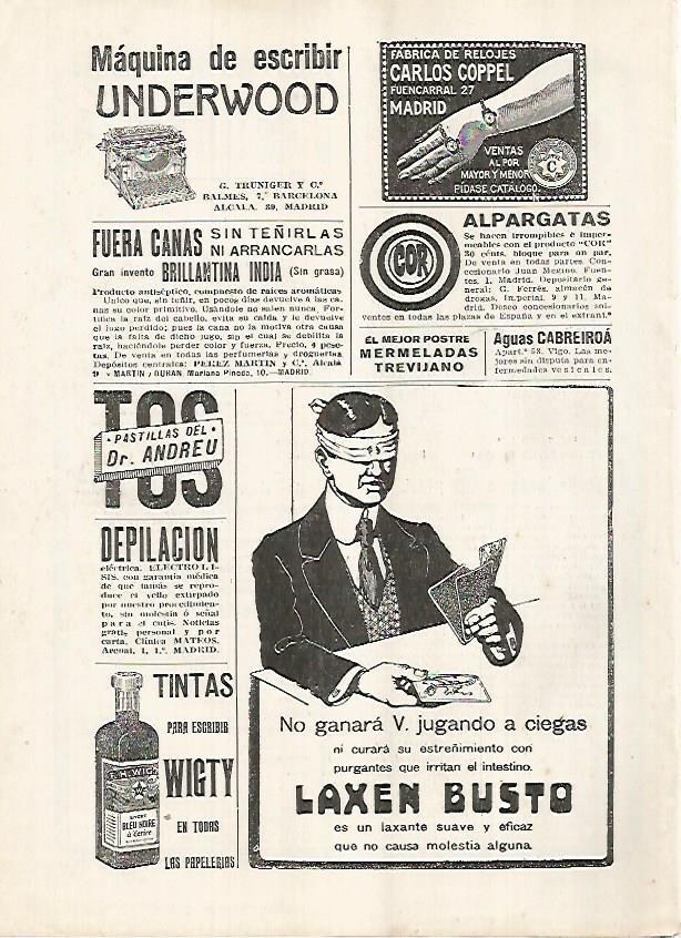 LAMINA BLANCO Y NEGRO 7576: Publicidad Pastillas dr. Andreu