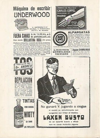LAMINA BLANCO Y NEGRO 7576: Publicidad Pastillas dr. Andreu