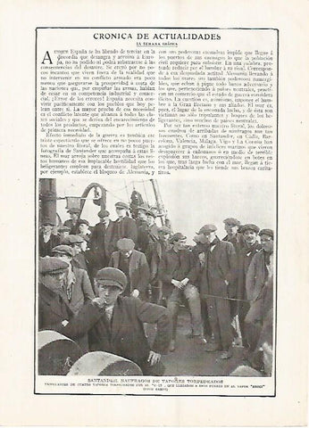 LAMINA BLANCO Y NEGRO 7584: Naufragos en Santander