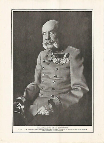 LAMINA BLANCO Y NEGRO 7585: Francisco Jose de Austria