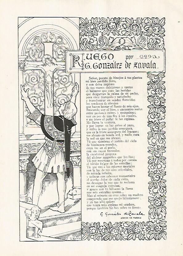 LAMINA BLANCO Y NEGRO 7587: Ruego por G. Gonzalez de Zavala