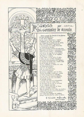 LAMINA BLANCO Y NEGRO 7587: Ruego por G. Gonzalez de Zavala