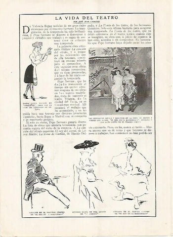 LAMINA BLANCO Y NEGRO 7592: Escena de El rey de la Martingala
