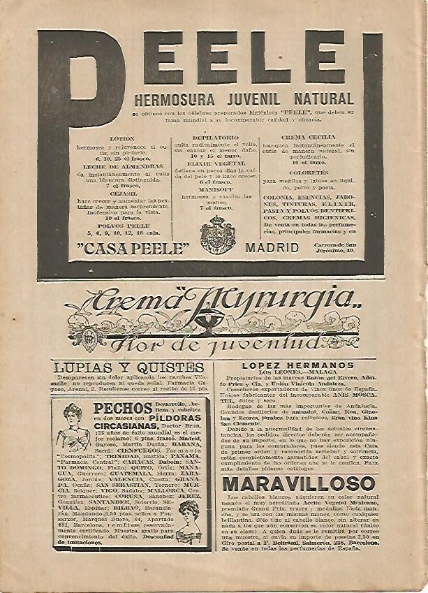 LAMINA BLANCO Y NEGRO 7601: Publicidad de Crema Myrurgia