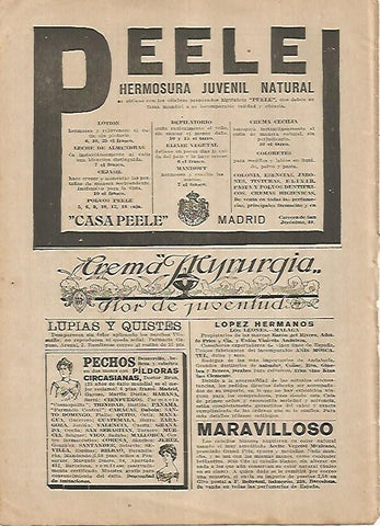 LAMINA BLANCO Y NEGRO 7601: Publicidad de Crema Myrurgia