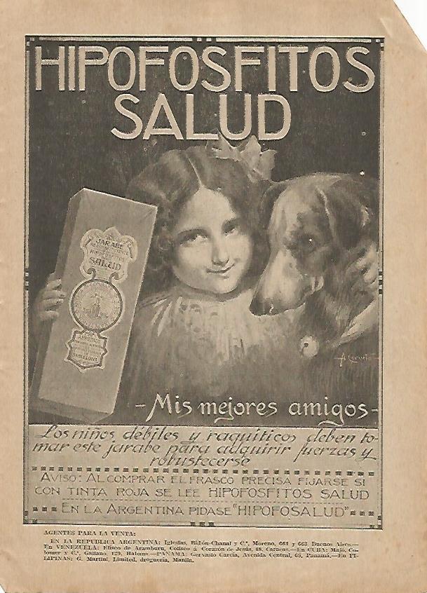 LAMINA BLANCO Y NEGRO 7616: Publicidad de Hipofosfitos Salud