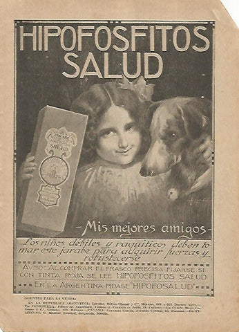 LAMINA BLANCO Y NEGRO 7616: Publicidad de Hipofosfitos Salud