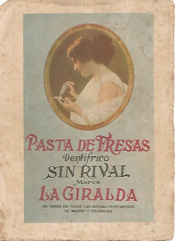LAMINA BLANCO Y NEGRO 7618: Publicidad de dentrifico La Giralda