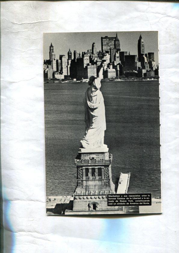 Foto: Grieta en Islandia y La Estatua de la Libertad en Nueva York