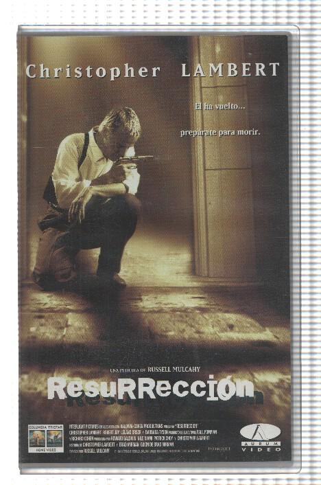 VHS-Cine: RESURRECCION - Christopher Lambert (Columbia 1999)