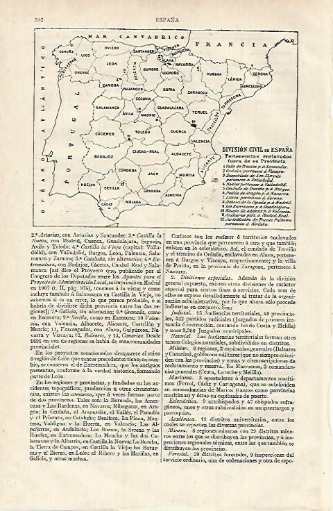LAMINA ESPASA 15630: Division civil de España