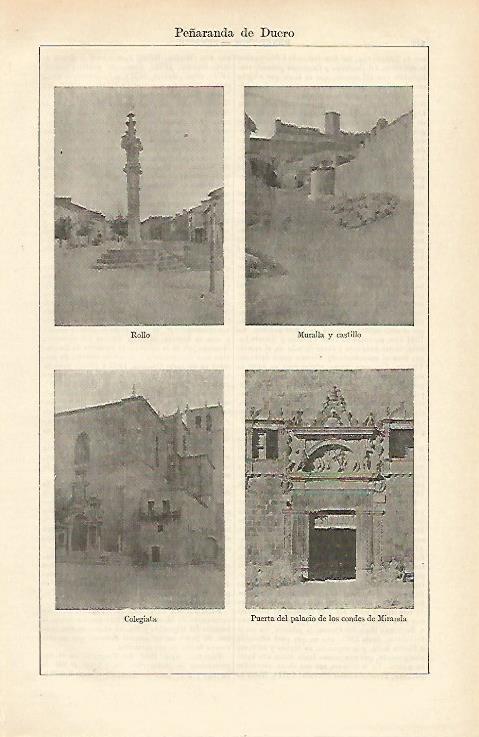 LAMINA ESPASA 15711: Vistas de Peñaranda de Duero