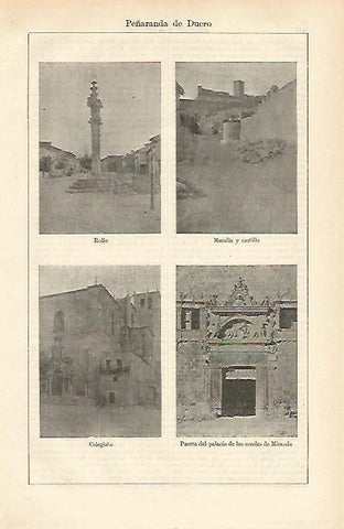 LAMINA ESPASA 15711: Vistas de Peñaranda de Duero