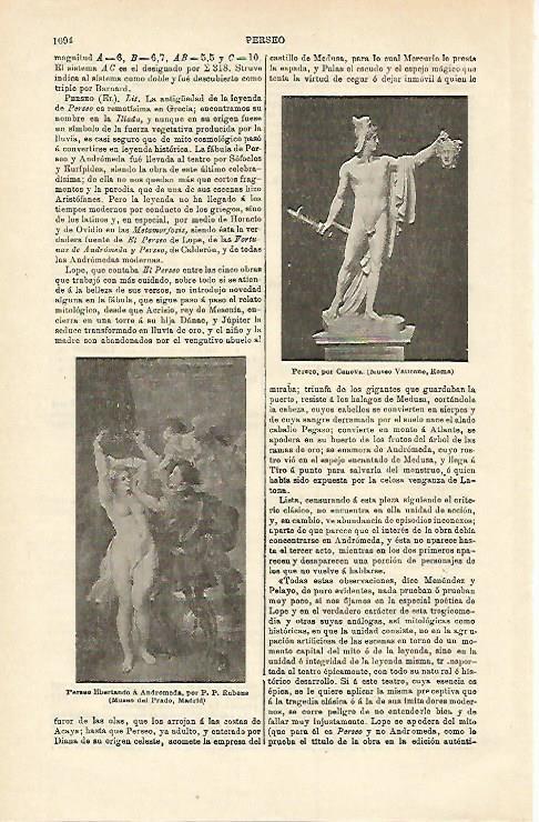 LAMINA ESPASA 15787: Perseo por Canova 