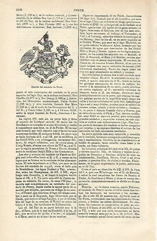 LAMINA ESPASA 15807: Escudo del Condado de Perth Escocia