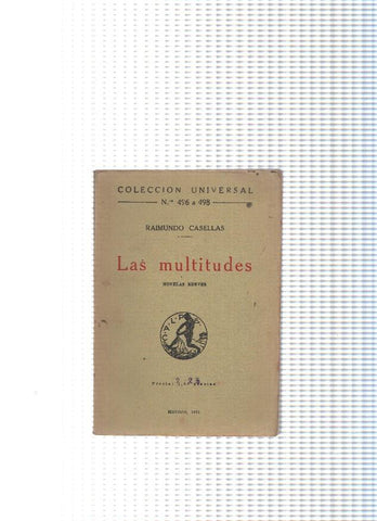 Coleccion Universal numero 496  498: Las multitudes