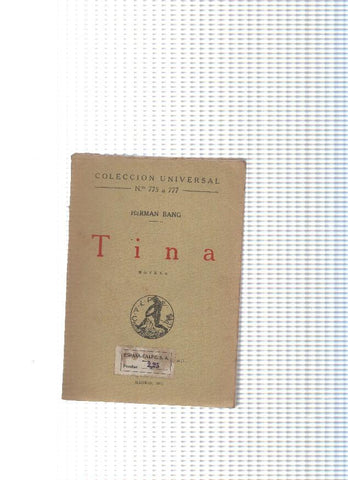 Coleccion Universal numero 775 a 777: Tina