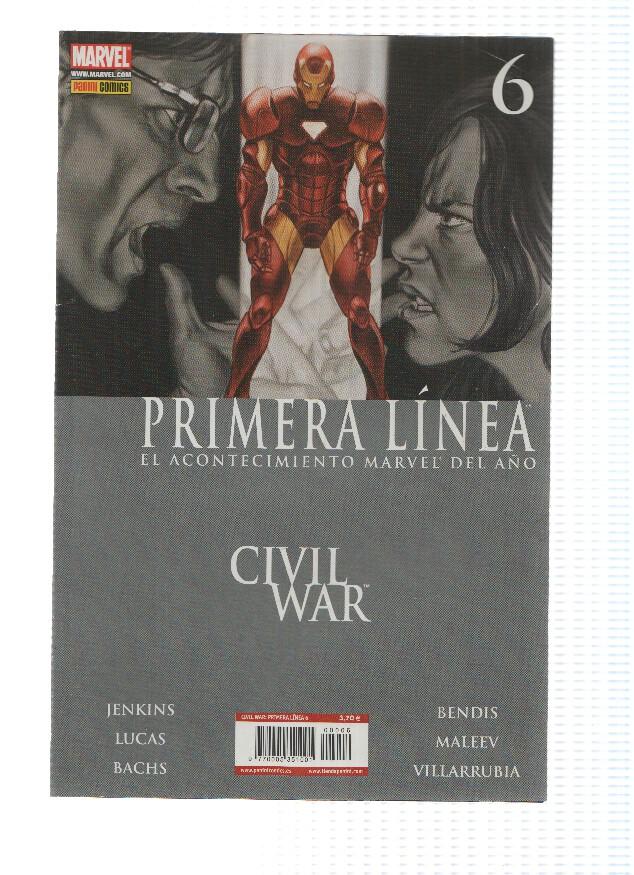 CIVIL WAR, Numero 06: Primera Linea - Paul Jenkins (Panini 2007)