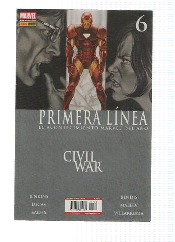 CIVIL WAR, Numero 06: Primera Linea - Paul Jenkins (Panini 2007)