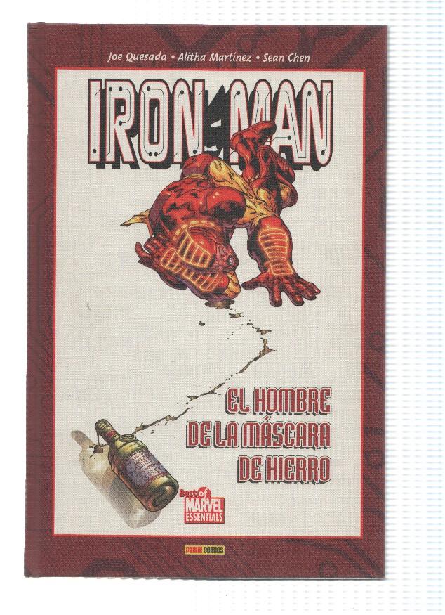 Best of Marvel Essentials: IRON MAN: EL HOMBRE DE LA MASCARA DE HIERRO- Joe Quesada / Tapa Dura (Panini 2008) 
