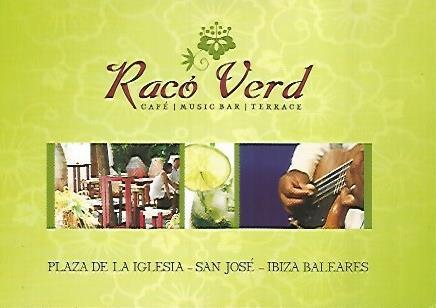 POSTAL A0125 PUBLICITARIA : Raco Verd. Ibiza