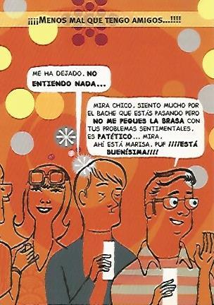 POSTAL A0136 PUBLICITARIA : Libro Me acabo de separar por M. Gallardo y V. Bermejo