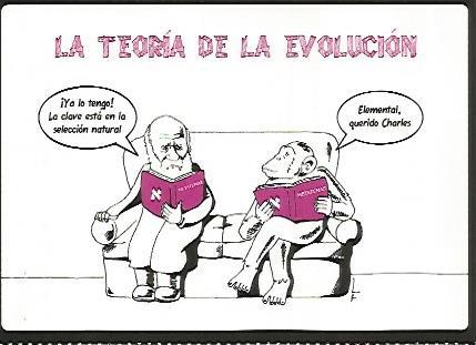 POSTAL A0144 PUBLICITARIA : La teoria de la evolucion