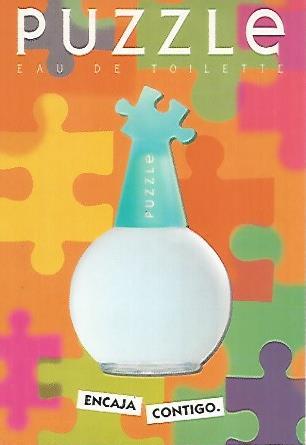 POSTAL A0149 PUBLICITARIA : Eau de toilette Puzzle