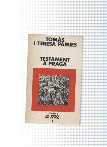 Llibres a ma numero 05: Testament a Praga