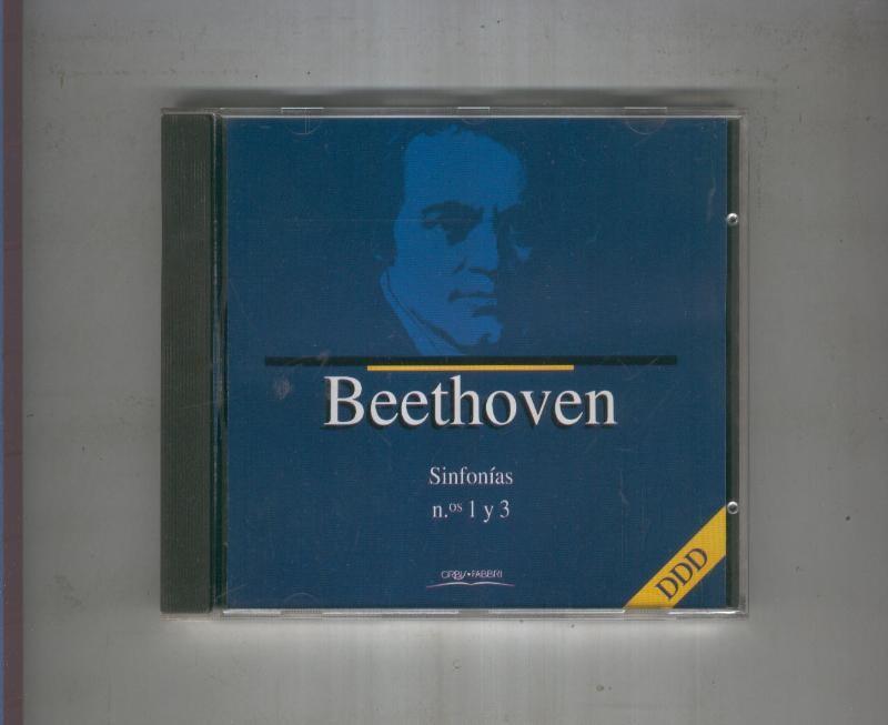 CD: BEETHOVEN: Sinfonias 1 y 3- coleccion Orbys Fabbry