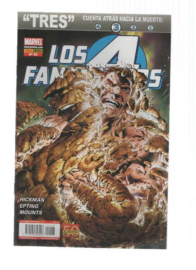 LOS 4 FANTASTICOS, Año 4, Numero 43: TRES 2 (Panini 2011)