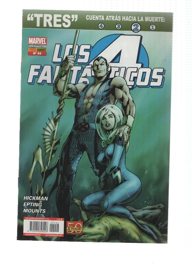 LOS 4 FANTASTICOS, Año 4, Numero 44: TRES 3 (Panini 2011)
