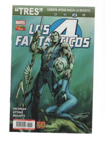 LOS 4 FANTASTICOS, Año 4, Numero 44: TRES 3 (Panini 2011)