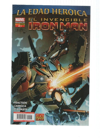 EL INVENCIBLE IRON MAN, Volumen 2, Numero 07: Stark Resiliente 8 (Panini 2011)