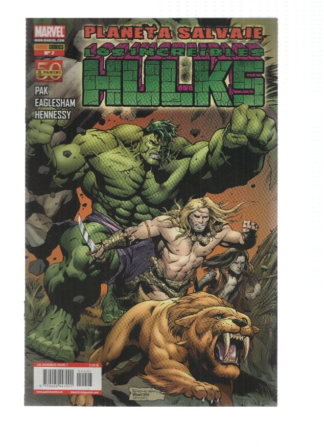 LOS INCREIBLES HULKS, Numero 07: Planeta Salvaje 2 (Panini 2011)