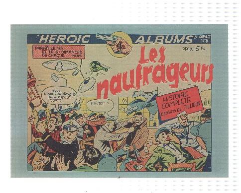 Postal MAURICE TILLEIUX, Numero 02: Heroic-Albums Numero 8 de 1947 (Editions de l'Elan)
