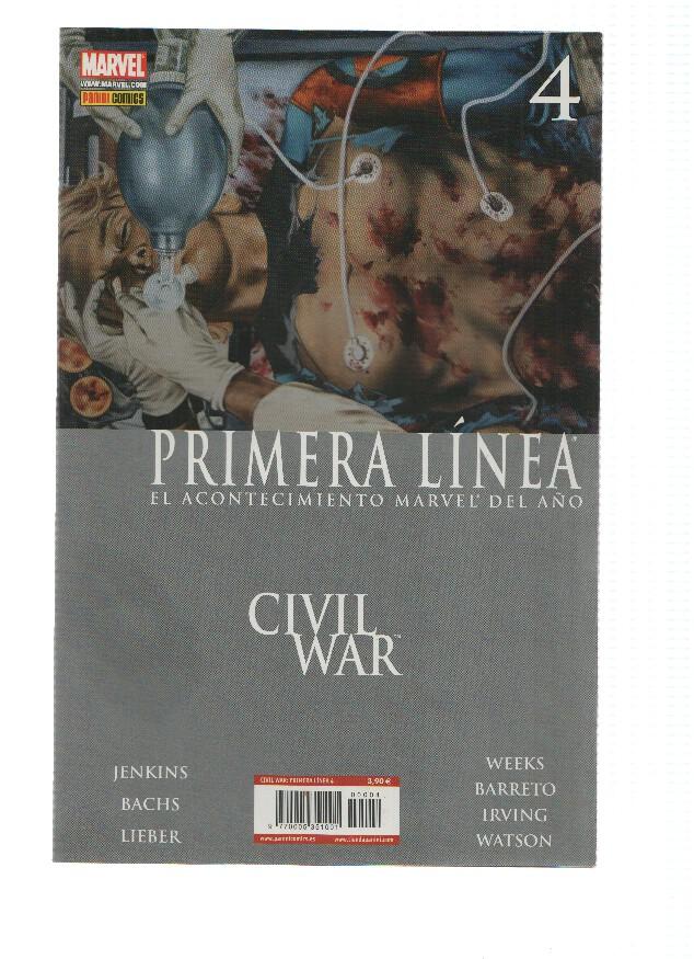 PRIMERA LINE, Numero 04: CIVIL WAR - Paul Jenkins (Panini 2007)