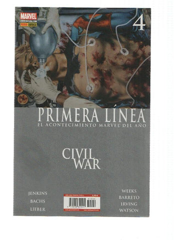 PRIMERA LINE, Numero 04: CIVIL WAR - Paul Jenkins (Panini 2007)