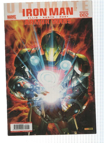ULTIMATE COMICS: IRON MAN: Numero 02: La Guerra de las Armaduras 3 y 4 - Warren Ellis (Panini 2010)