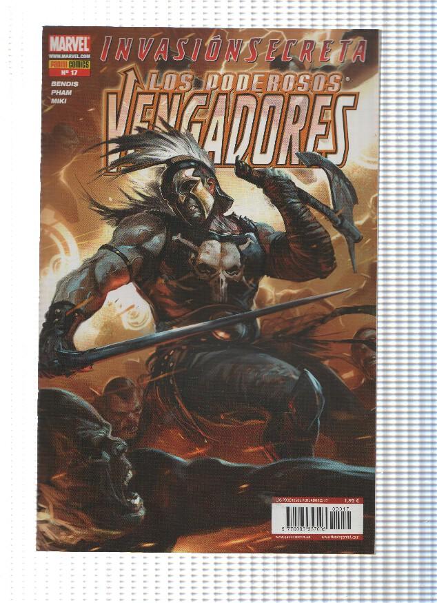 LOS PODEROSOS VENGADORES, Volumen 1, Numero 17: Invasion Secreta - Bendis (Panini 2009)