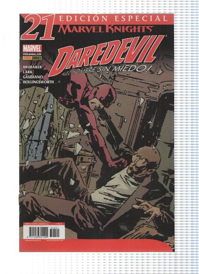 Marvel Knights: DAREDEVIL, Volumen 2: Numero 21 Edicion Especial - Ed Brubaker (Panini 2007) 
