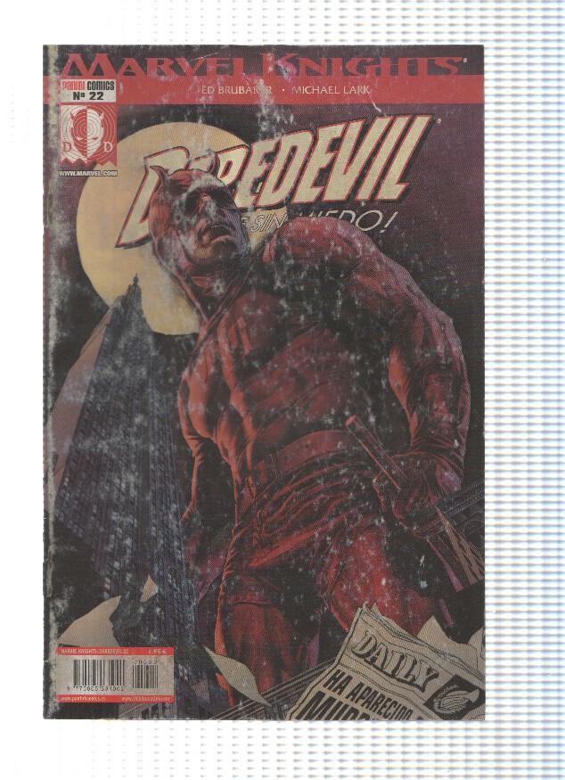 Marvel Knights: DAREDEVIL, Volumen 2: Numero 22 Edicion Especial - Ed Brubaker (Panini 2007) 